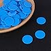 BESPORTBLE 200pcs Colorful Round Counting Chips for Learning Games Plastic Slices for Home School Activities for Math Manipulatives Bingo Events and Hands Education Blue