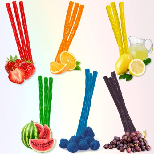 Twizzlers Rainbow Candy, Colorful Fruit Flavored Licorice Assortment, Multicolored Chewy Twists, Pack Of 2, 12.4 Ounces Each #TOP2