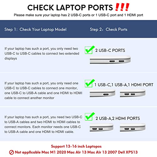 P2 Triple Portable Monitor For Laptop Screen Extender 12 Inch Dual Monitors Extender Fhd 1080P Ips Display Type-C/Hdmi/Usb-A/Speakers For 13-16 Inch Notebook Computer Windows Mac Phone #TOP4