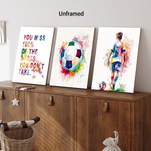 Image of Frimeeme Graffiti Soccer Canvas Wall Art, 8x10 In, Unframed