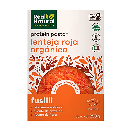 Consejos y comparativas para Comprar Pasta texturizada precio Top cinco. 29 Real Natural, Protein Pasta Lenteja Roja, 250 Gramos
