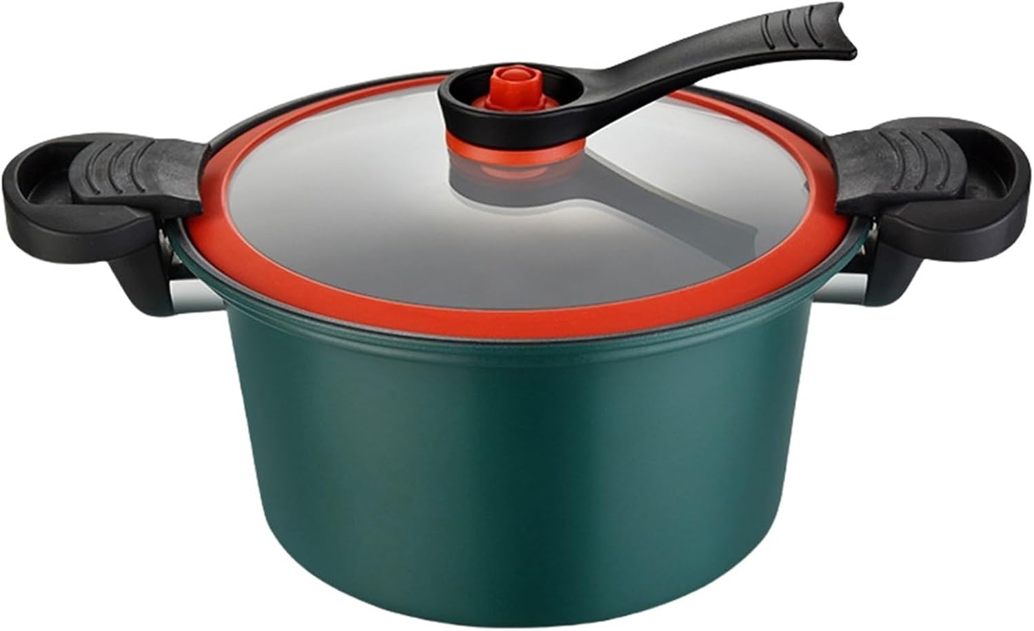 Stock Pot With Lid Deep Non-Stick Cooking Pot Heavy Duty Soup Pots With Heat-Proof Handle & Lid For Gas Electric Ceramic Halogen Stoves