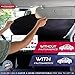 Autoamerics Windshield Sun Shade 2-Piece Foldable Car Front Window Sunshade for Most Sedans SUV Truck - Auto Sun Blocker Visor Protector Blocks Max UV Rays and Keeps Your Vehicle Cool - Medium Fit