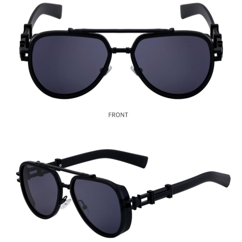 Modne kwadratowe okulary przeciwsłoneczne pilotki, modne damskie, klasyczny styl, okulary vintage, moda