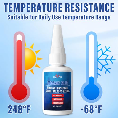 Smaphy CCG-001 Ceramic Glue, 30G Clear Ceramic Glue Repair thumb #4
