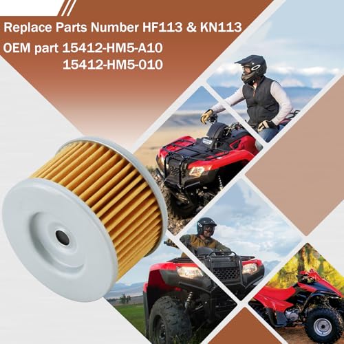 400ex Oil Filter for Honda TRX400ex 1999-2008 TRX400FW Foreman 400 1995-2003 TRX400X 2009 2012-2014 TRX420FE TRX420FE Fourtrax Rancher 420 4x4 2007-2016 TRX450FE TRX450FM Foreman 450 2002-2004