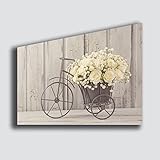 quadro moderno shabby chic camera da letto fiori quadri moderni arte cucina soggiorno salotto bagno printerland.it (50x70 cm)