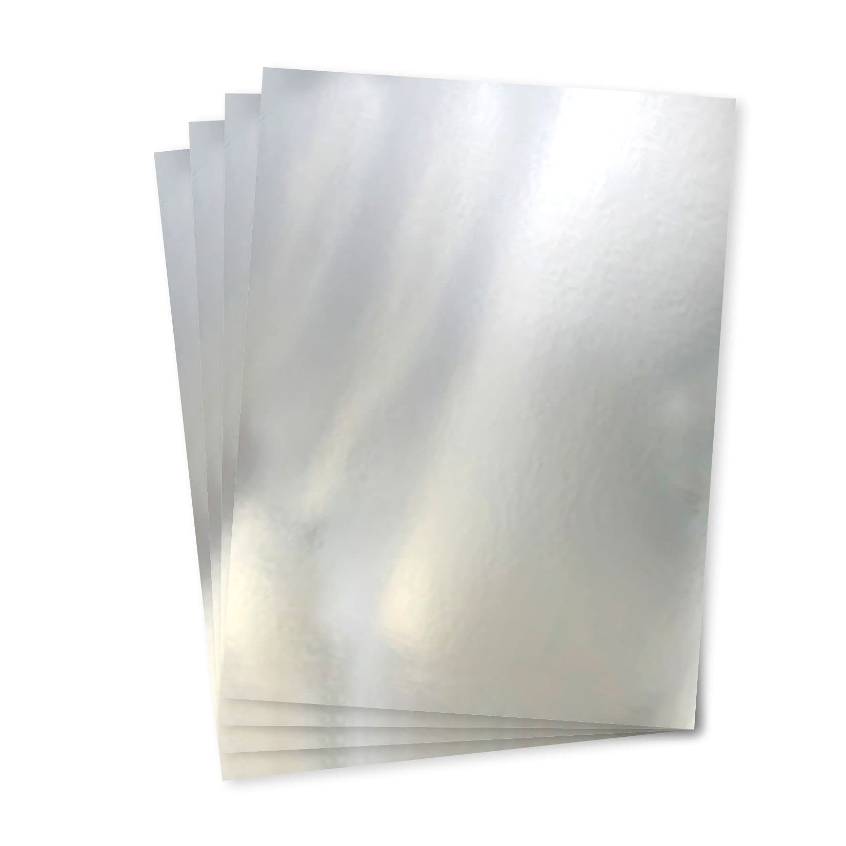 Infistyle silver Cards Metallic Shade A4 silver Cardstock Pack of 20 Sheets For DIY Art And Crafts Scrapbooking Paper Decorations Card Making And Other Cardstock Activities And Projects Mirror Sheets