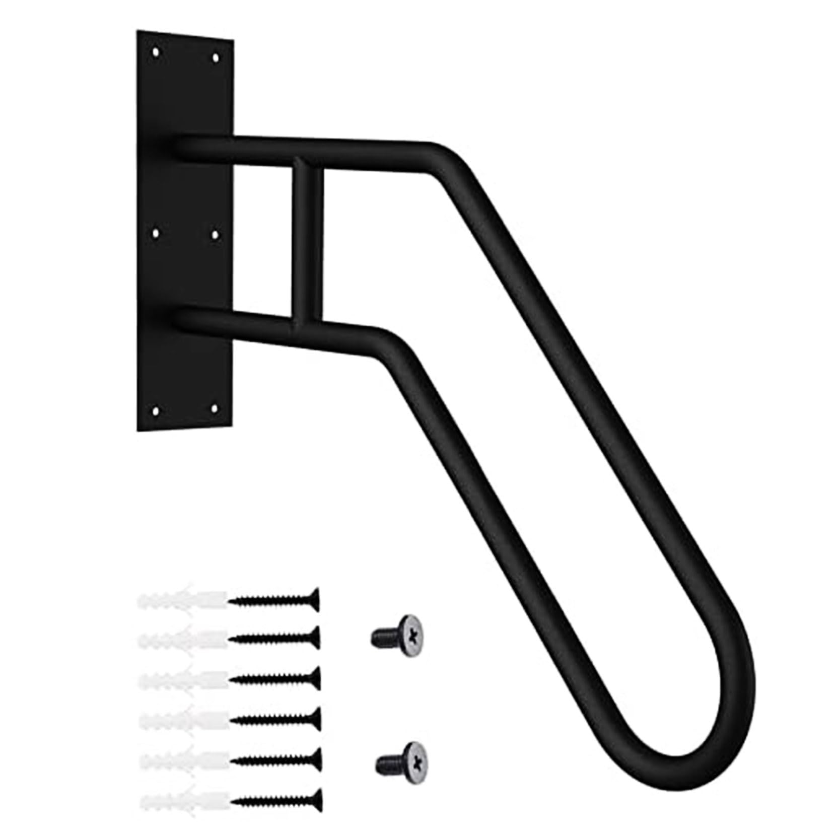 FKXSXAZ Wall Mount Handrail Outdoor Steps Sturdys Metal Stair Railing Hand Rail for Elderly Pregnant Women Kid Disabled,Comfortable Assistance Grab Bar