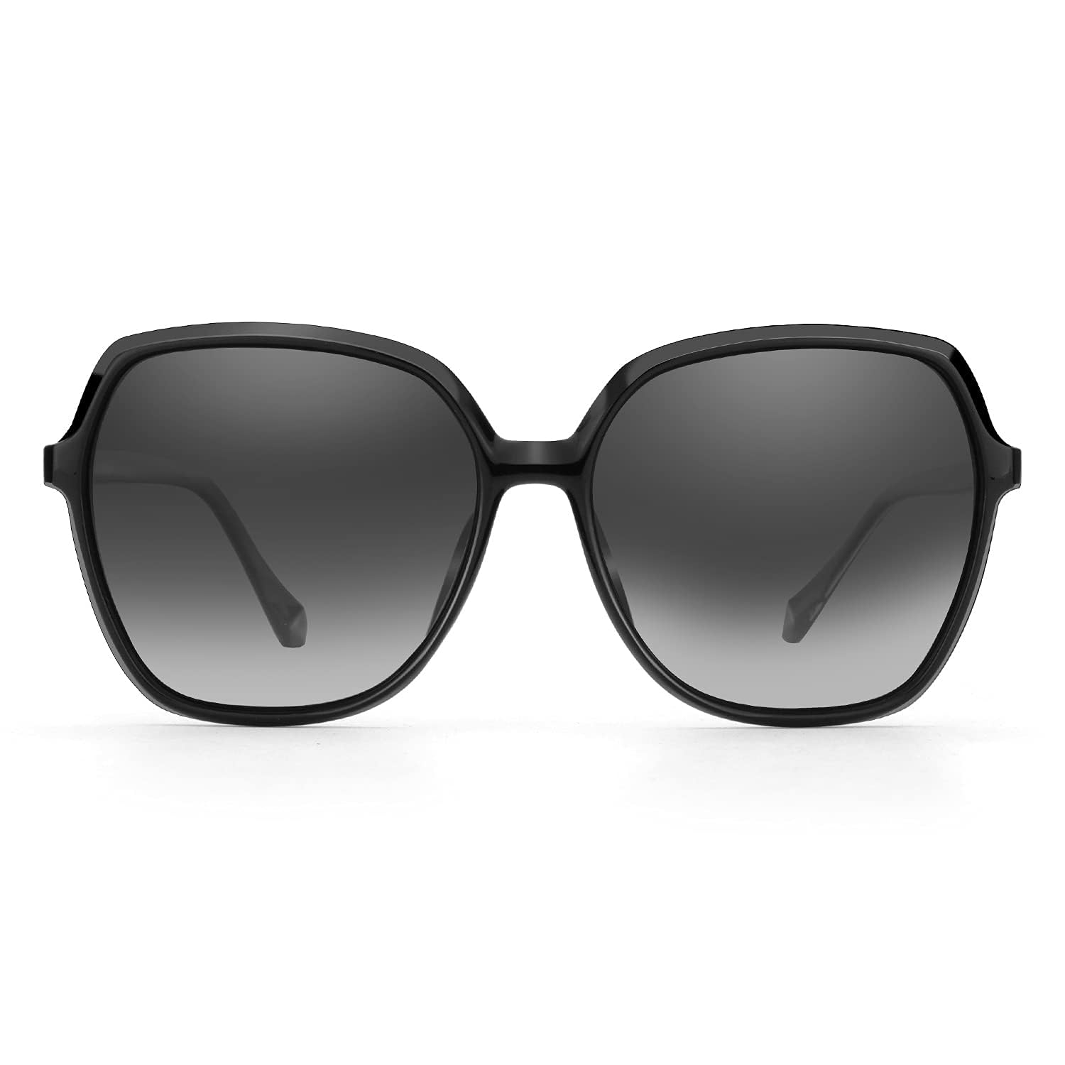 ZENOTTIC Occhiali da Sole Polarizzati Retro Donna Formato Oversize Quadrato Protezione UV400 Occhiali alla Moda per Viaggi Feste