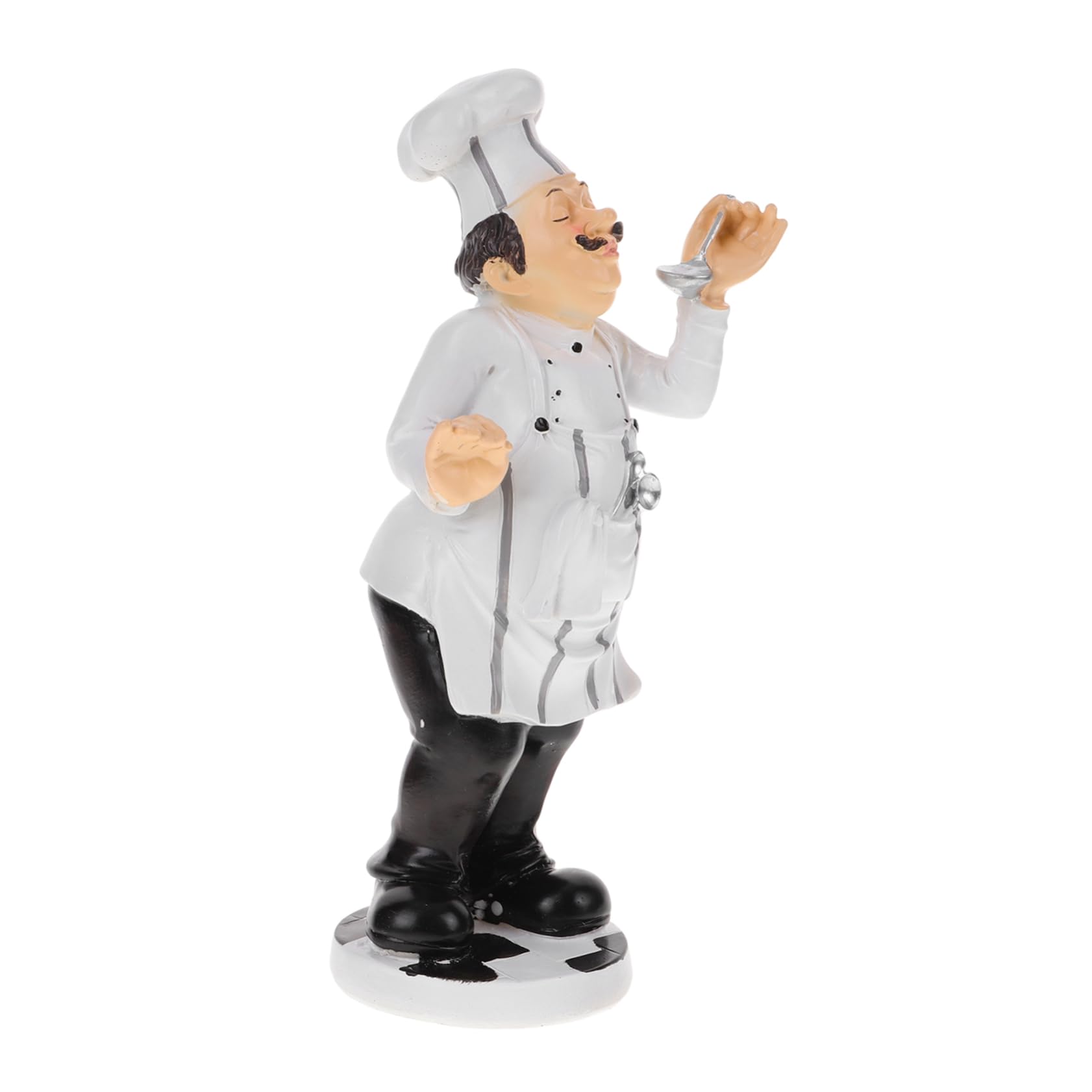 Statue de chef en résine stable pour comptoir de pâtisserie