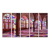 islandburner Bild auf Leinwand Malerische Aussicht Gebetshalle Nasir Al Mulk Moschee Morgen Rosa Sonnenlicht Re Bilder Wandbilder Poster