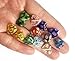 ALL in ONE Millefiori Lampwork Glass Beads for Jewelry Making DIY (12mm Flat Heart)