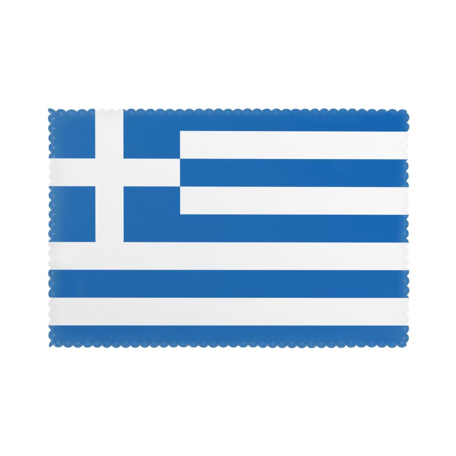 Sets de table motif drapeau grec premium 30,5 x 45,7 cm isolants