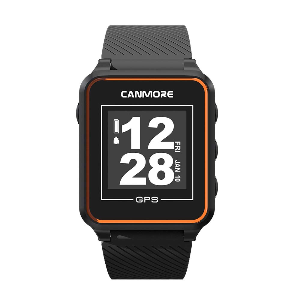 Canmore TW353 Reloj GPS de Golf para Hombres y Mujeres, actualización Gratuita de más de 41.000 Campos precargados en Todo el Mundo, Accesorio de Golf Esencial y Ligero para golfistas,Naranja