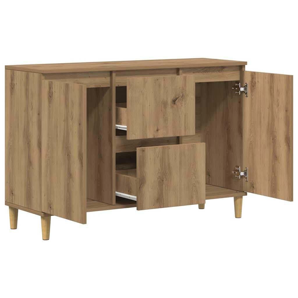 Refined Aparador de Madera de ingeniería Roble Artisan 102x35x70 cm