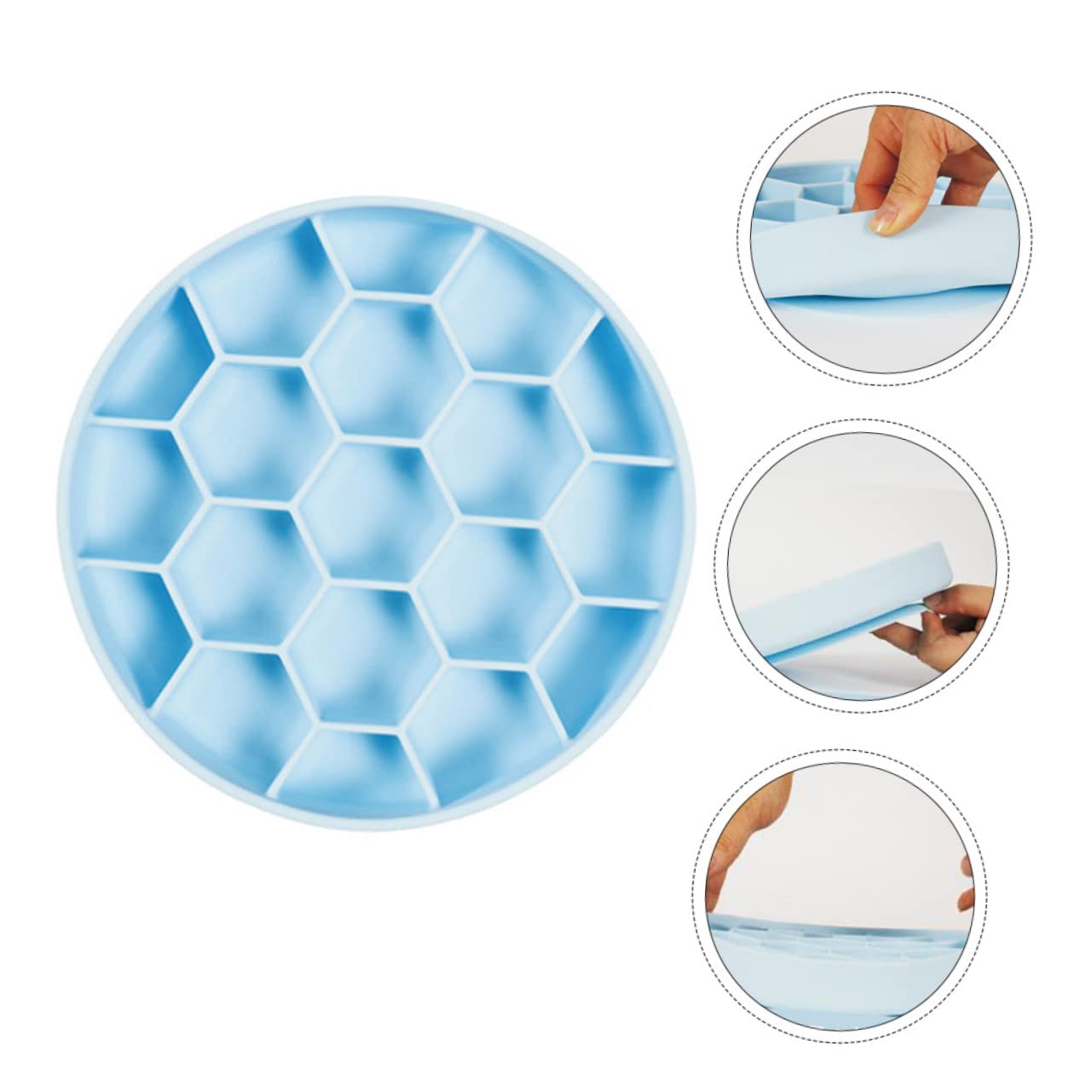 Mipcase Langsamer Futternapf für Hunde aus Rutschfestem Silikon mit Anti Erstickungsfunktion und Rundem Design für Langsames Fressen und Sichere Fütterung Zuhause