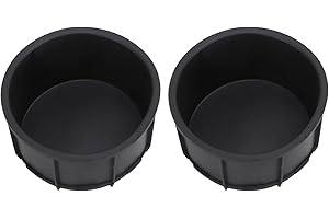 2Pcs Black Rubber Cup Holder Inserts