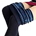 RomanticTaste Romastory Winter Warm Women Velvet Elastic Leggings Pants, Navy Blue, One Size