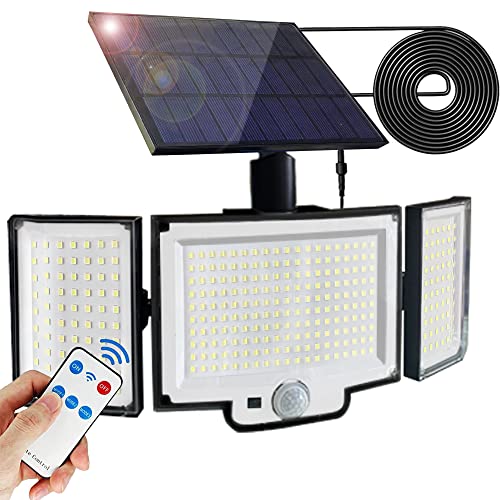 image for SPOTBRACE 3 Head Solar Lights Outdoor Motion Sensor, Upgraded 328 LED 