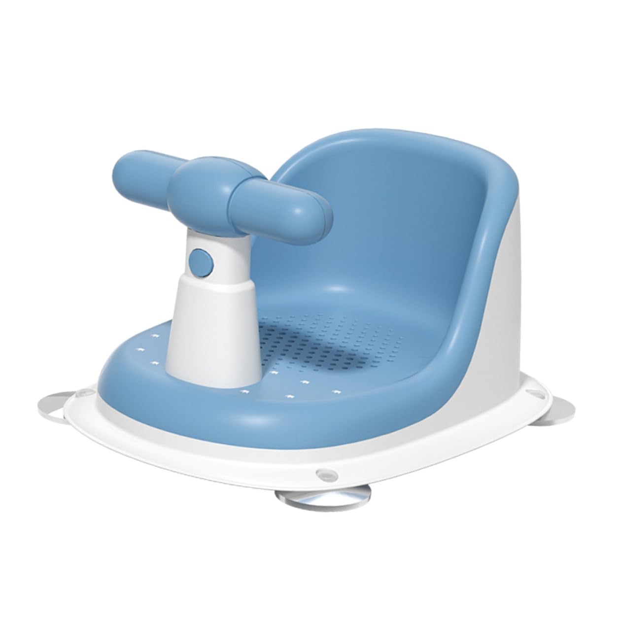 Badewannensitz aus Pp mit Stabilem Sicherheitsdesign und Komfortabler Sitzfläche Duschsitz für Neugeborene und Säuglinge Modernes Blaues Badezubehör
