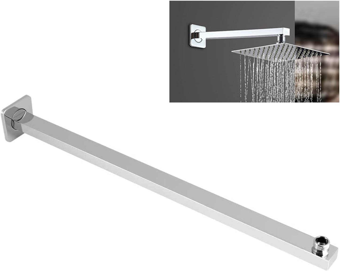 23.62inch Extra Long Shower Extension Arm, Quality Solid Brass, Long