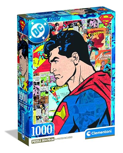 Puzzle 1000 pièces : Superman Clementoni Puzzles - vue 2
