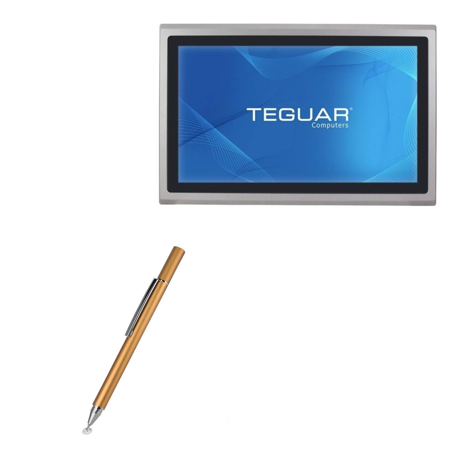 BoxWave Stylus Pen Compatible with Teguar TP-2945-18 - FineTouch Capacitive Stylus, Super Precise Stylus Pen - Champagne Gold
