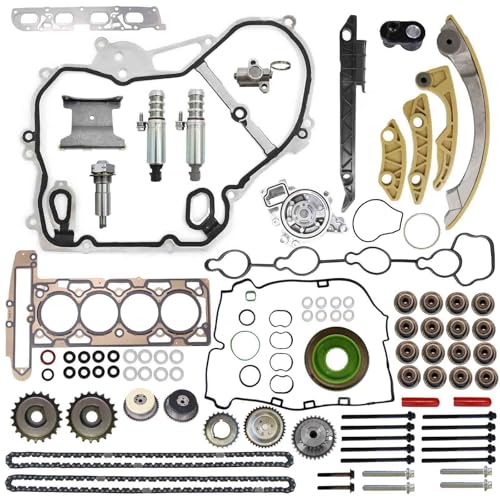 Image of Head Gasket Timing Chain Water Pump, for 2009-2017 Chevy Captiva Cobalt Equinox HHR Malibu, for Buick Lacrosse Regal Verano, for GMC Terrain, Pontiac 2.2 2.4L Engine, 9-4201S HS26517PT
