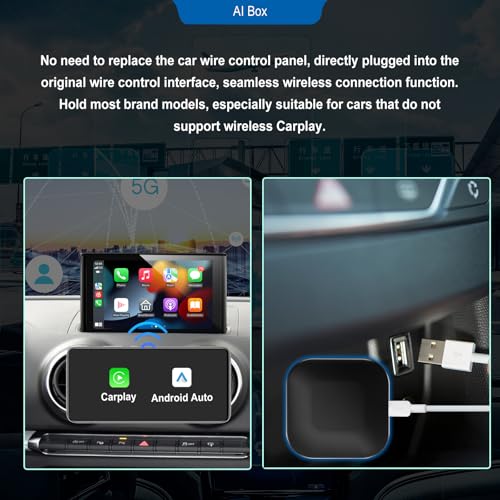 Leadtree 2 in 1 CarPlay Dongle,Convert Wired to Wireless,Wireless CarPlay Adapter&Wireless Android Auto Adapter, Connection Plug & Play Easy Setup Online Update,for Factory Wired Cars After 2016 by Leadtree - Image 9