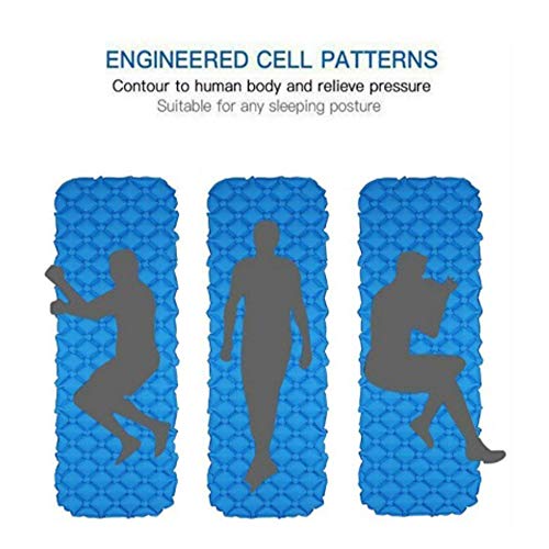 DECDEAL Ao ar livre Único Portátil Inflável Almofada de Dormir Acampamento Leve Ultraleve À Prova D