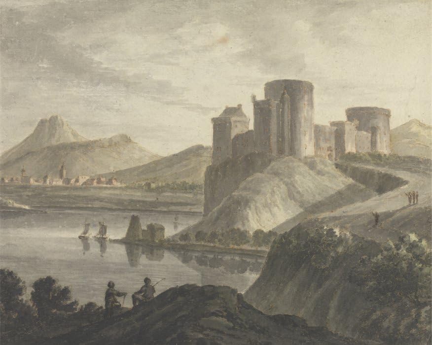 Peinture sur toile de château pour chambre à coucher cosy