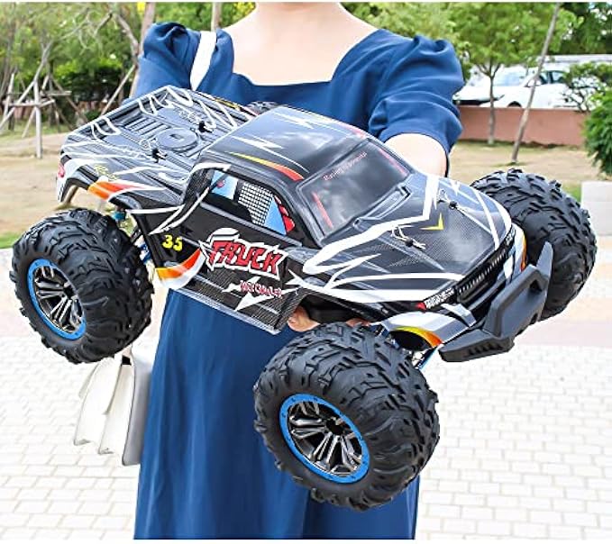 PRENDRE 1:10 Scale Large RC Cars 70 Km/h Speed - Boys Brushless Remote Control Car 4x4 Off Road Monster Truck Electric - All Terrain Toys Trucks for Kids and Adults