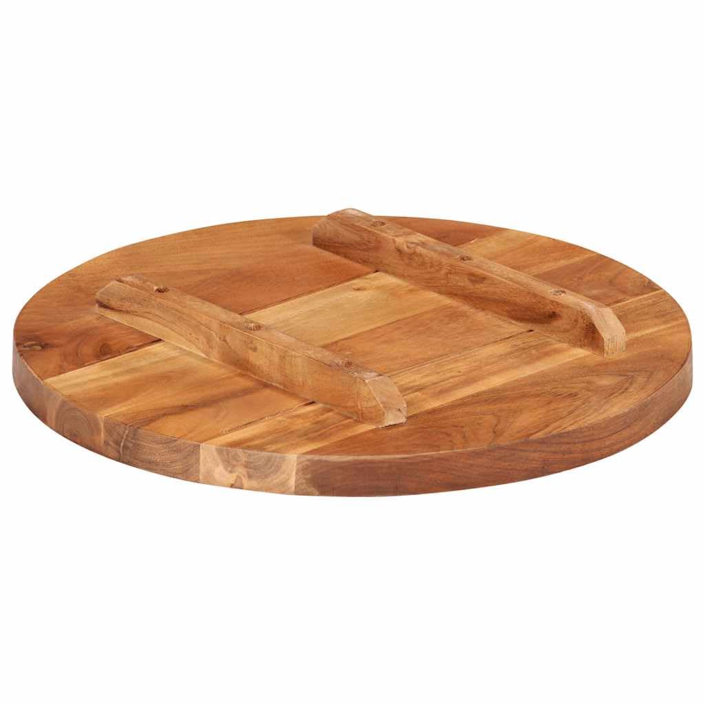 Piano in palissandro massiccio, rotondo, 40 cm di diametro, 25-27 mm di spessore, per sala da pranzo, soggiorno, cucina, giardino, mobili per esterni, fai da te, bricolage, ristrutturazione