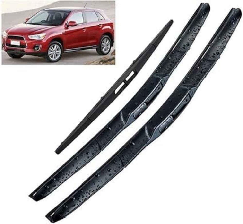 NYSLDSCO Premium Exact Fit Windscreen Wiper Blades for Mitsubishi ASX Outlander Sport RVR 2010-2022 Durable Natural Rubber Easy Fit for a Quiet and Streak Free Wipe