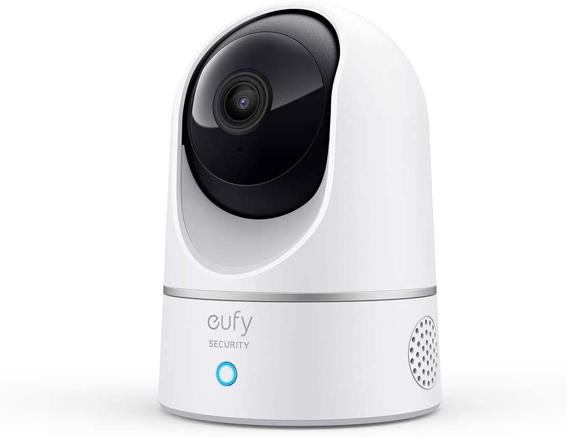 eufy SecuritySolo IndoorCam E220 (P24) 2K Pan&Tilt Home Security Camera Indoor Wi-Fi Plug-in Cam, Human & Pet AI, Voice Assistant Compatibility, Night Vision, Motion Tracking, Homebase not Compatible