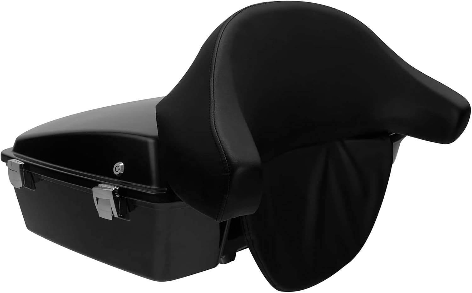SLMOTO King Backrest Pad Box Trunk Back Rest Fit for Harley Touring 1997-2013 Tour Trunk Road King, Road Glide, Street Glide, Electra Glide, Ultra-Classic