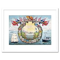 Size: This framed art print measures 30 x 41 cm (12 x 16 inches). Our framed wall art prints are available in a variety of colours including Black, Brown, Light Oak and White. Frame colour options vary by product. Framed Wall Art: Our quality wooden ...