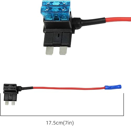 Vista 6 de ATC/ATO 15A 12V Adaptador de grifo de fusible ATO ATC Blade Fuse Holder 6 Pack