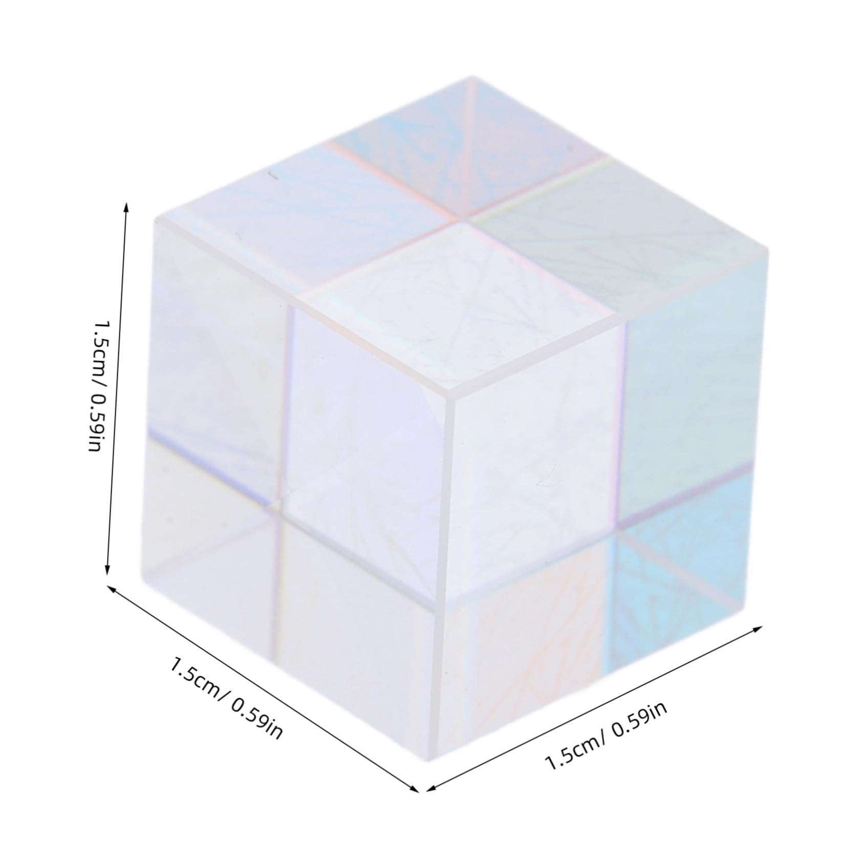 Cabilock Optical Lab Equipment Physics Prism Mixing Colour Cube Light Changing Cube for Teaching Home Decor