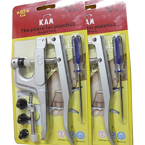 WorldCare® 10Pcs/Lot Snap Button Plier DK-001 Metal Snap Snaps Fasteners Machine Snaps Kit Jewelry Machine Tool for T2 T3 T5 T8396211 | Pack of 1