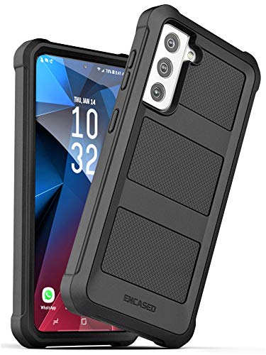 Capa Encased Heavy Duty Falcon Series projetada para Samsung Galaxy S21 Plus – Capa protetora para c