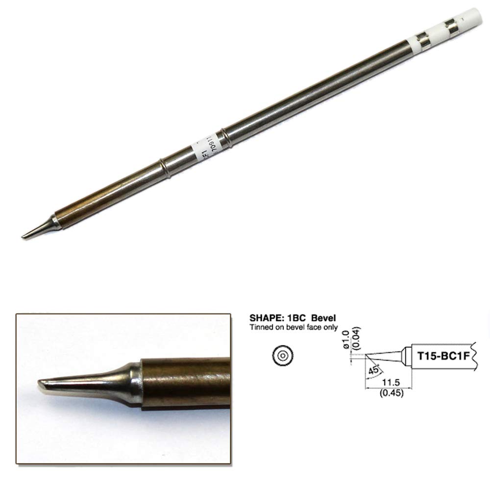 Hakko T15-D24 Soldering Iron Tip Chisel 10mm Al sold out. x 4mm 2.4mm Shape Hakko T15-D24 Soldering Iron Tip Chisel 10mm Al sold out. x 4mm 2.4mm Shape