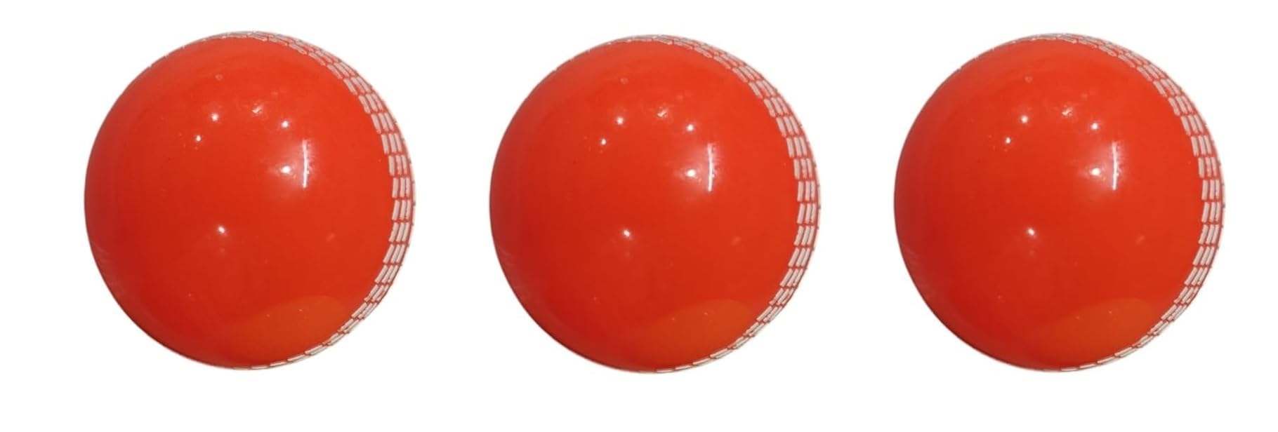 i10 Cricket Ball for Practice & Training | Durable Rubber Ball for Outdoor & Indoor Play (Orange) - Pack of 3-image-19