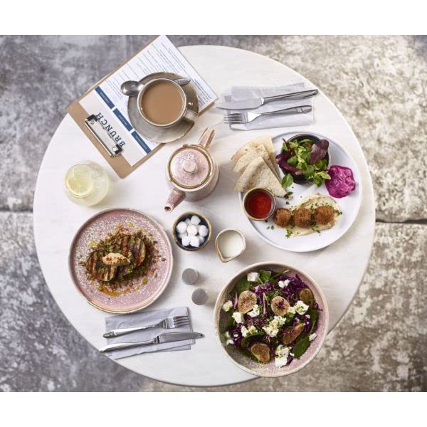 Genware Terra Porcelain, Rose, Low Presentation Plate, 210mm, LP-PRS21, Pack of 6, 210 mm Diameter - Image 2