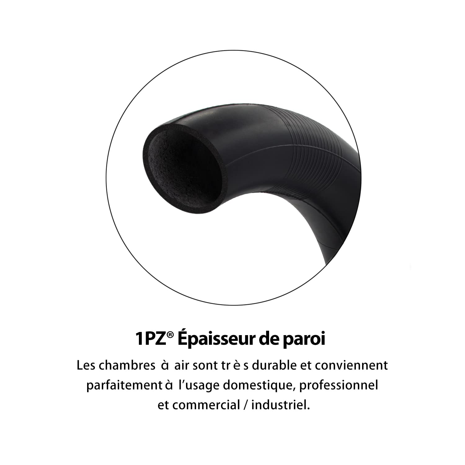 1PZ F3T-35I Complet Pneu 4.10/3.50-4 avec Chambre à Air - Pour Chariot, Diable, Brouette, Tondeuse, Remorque de Jardin et Petit Véhicule (4 Pouces)