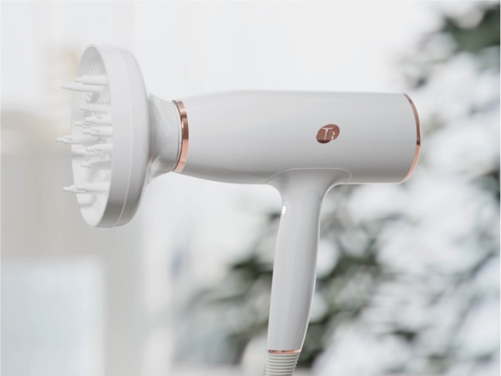 Amazon.com: T3 Women's AireLuxe Hair Dryer, White/Rose Gold, One