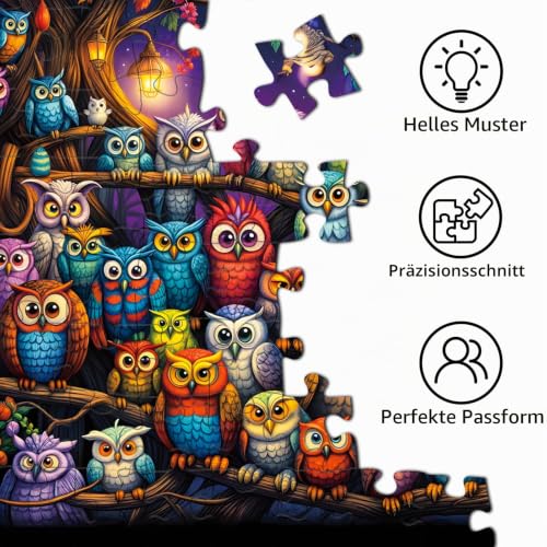 TangComplete Puzzle 1000 Teile für Erwachsene und Kinder, Impossible Game, Puzzles-Geschenk, Clevere Rätsel, Puzzles Farbenfrohes… – Ansicht 6