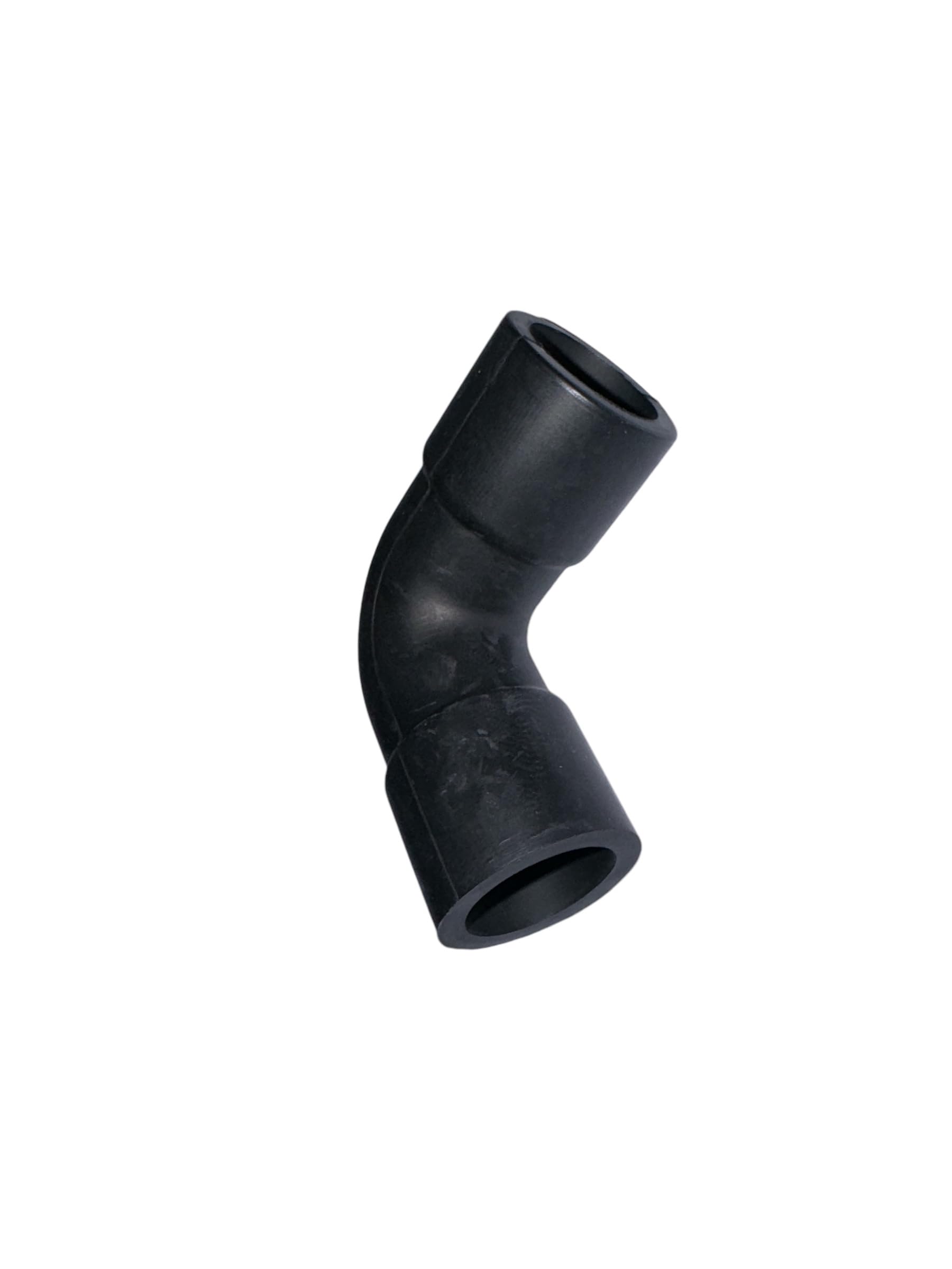 Baxi/Main/Potterton Black Rubber Condensate Elbow 7787376 Genuine Part - Hanicks