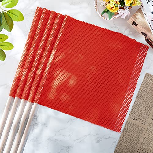 Jecery 12 Packs 18 x 18 Inch Oversize Load Safety Flags, Red, Classic by Jecery - Used condition - Image 7